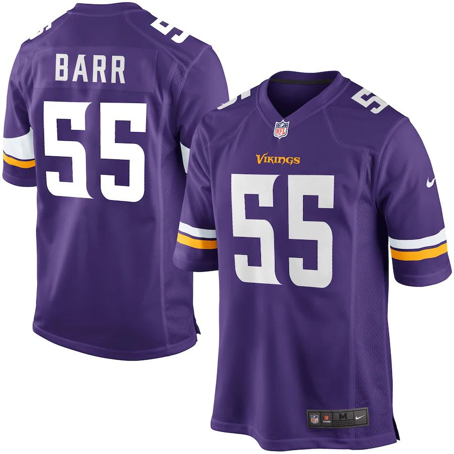 Men Minnesota Vikings #55 Anthony Barr Nike Purple Game Player NFL Jersey->minnesota vikings->NFL Jersey